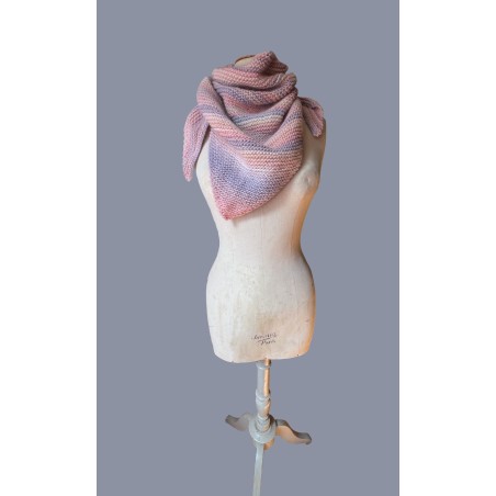 châle aube rose pale