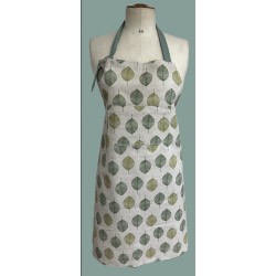 Tablier feuilles vertes